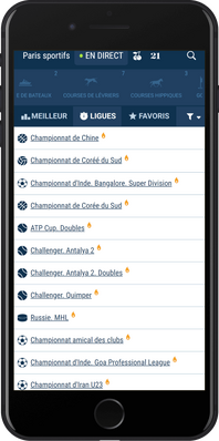 1xbet sports populaires