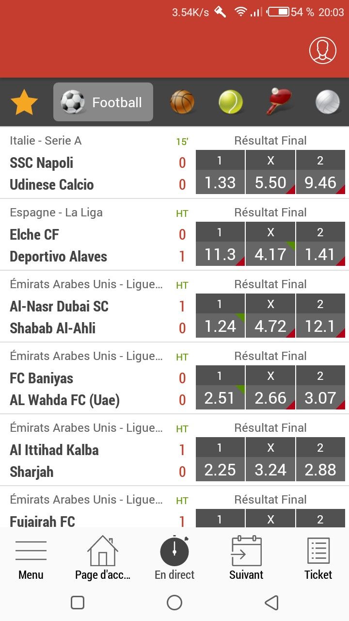 meridianbet en direct