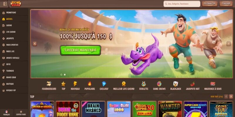 nouveau bookmaker Yonibet Canada page principale Stonevegas