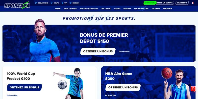 Sportaza - Site de paris sportifs