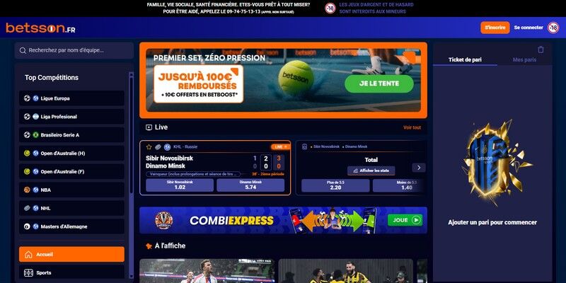 Betsson-page-daccueil