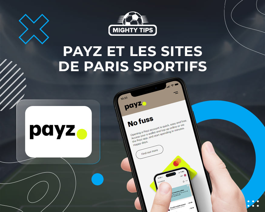 Image pour les sites de paris Payz montrant un logo Payz et un mobile
