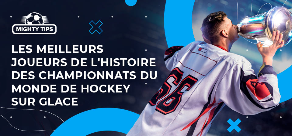 Graphique pour le paragraphe 'Les meilleurs joueurs de l'histoire des championnats du monde de hockey sur glace'.