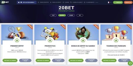20bet bookmaker fiable