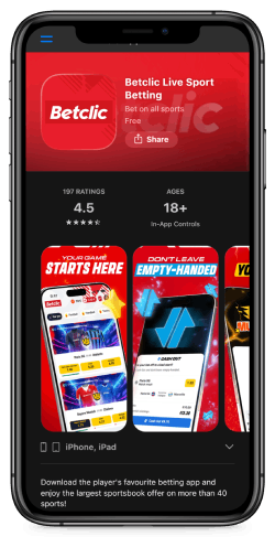 capture d'écran de la page d'accueil sur IOS