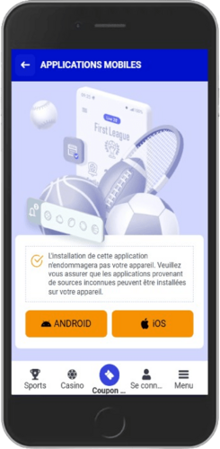 Écran de la page de téléchargement de Paripesa Android