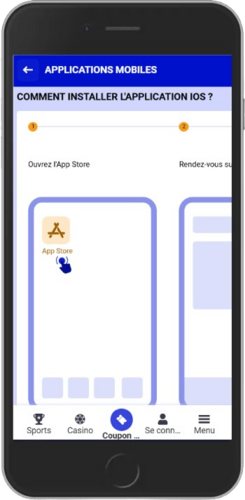 Écran de la page de téléchargement de Paripesa