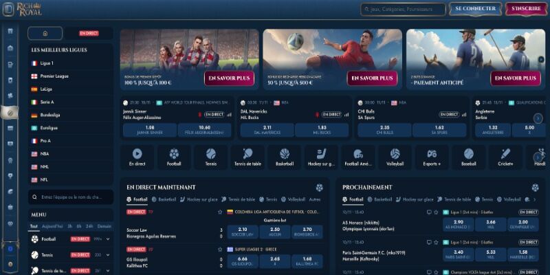 Rich Royal page principale des sports
