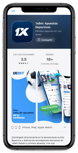 capture d'écran de la page d'accueil sur IOS