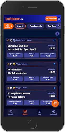 Les sports et compétitions Betsson