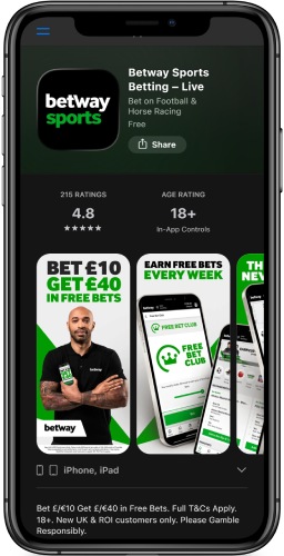  Installer l'appli Betway sur iOS App Store