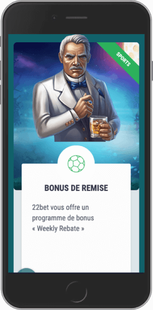 bonus de remise 22Bet