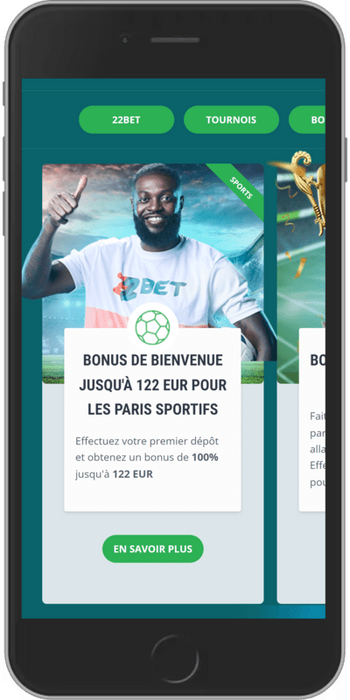 bonus bienvenue 22bet