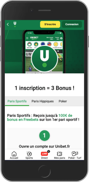 3 Bonus à l’inscription