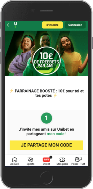 10 € de bonus par parrainage