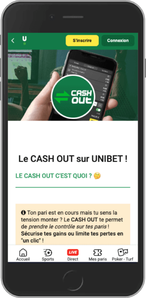 Cashout pour sauver la mise !