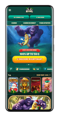 capture d'écran de la page d'accueil sur Android