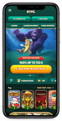 capture d'écran de la page d'accueil sur IOS