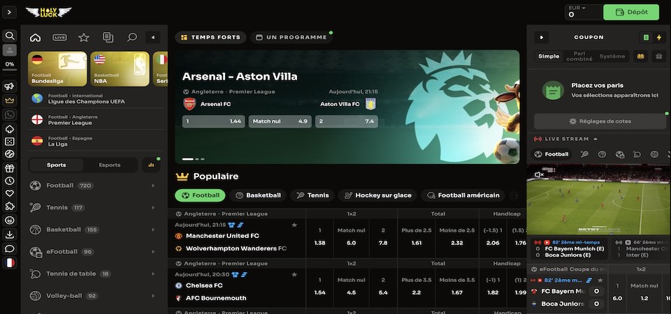 Schot, de la rubrique sportive du Holyluck