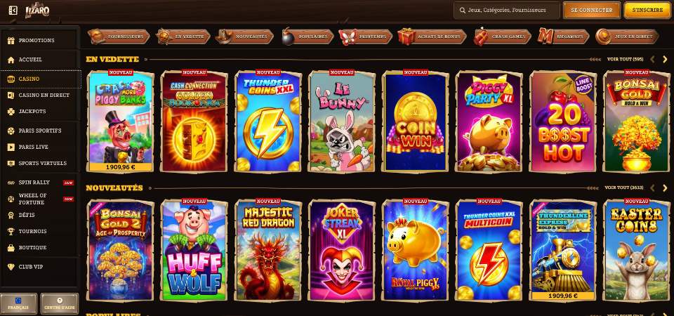 Présentation du casino Lizaro