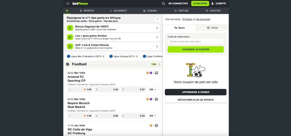 Offres de bonus et promotions betPawa