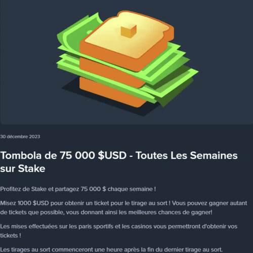 Stake bonus